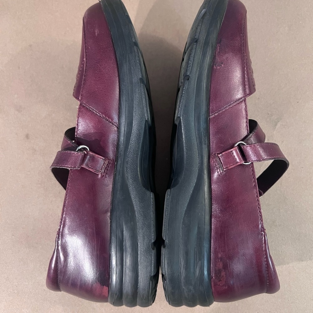 Dr.Comfort Burgundy Genuine Leather Platform Heel Marry Jane Betsy Shoes US 7.5 - Picture 5 of 14